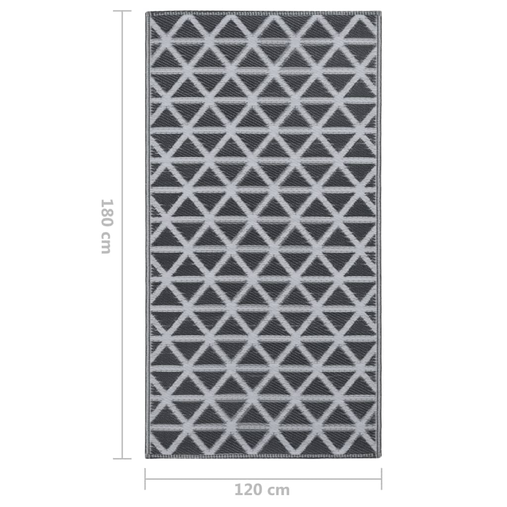 tapis extérieur noir croisillon blanc